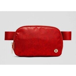 Lululemon Everywhere Belt Bag - Dark Red & Gold Hardware - LUNAR NEW YEAR NWT!!